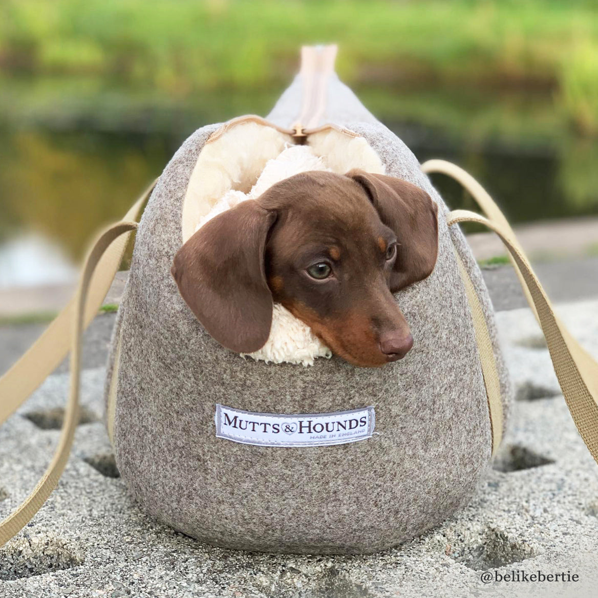 Grey Tweed Dog Carrier